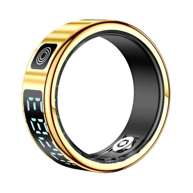 SR08 SIZE 8 Smart Ring, Support Hand Gestures Control / Health Monitoring / Multiple Sports Modes(Gold) - free shipping - PMc TechLife - Order now!