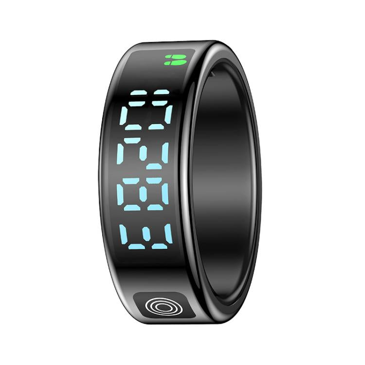 SR08 SIZE 12 Smart Ring, Support Hand Gestures Control / Health Monitoring / Multiple Sports Modes(Black) - free shipping - PMc TechLife - Order now!