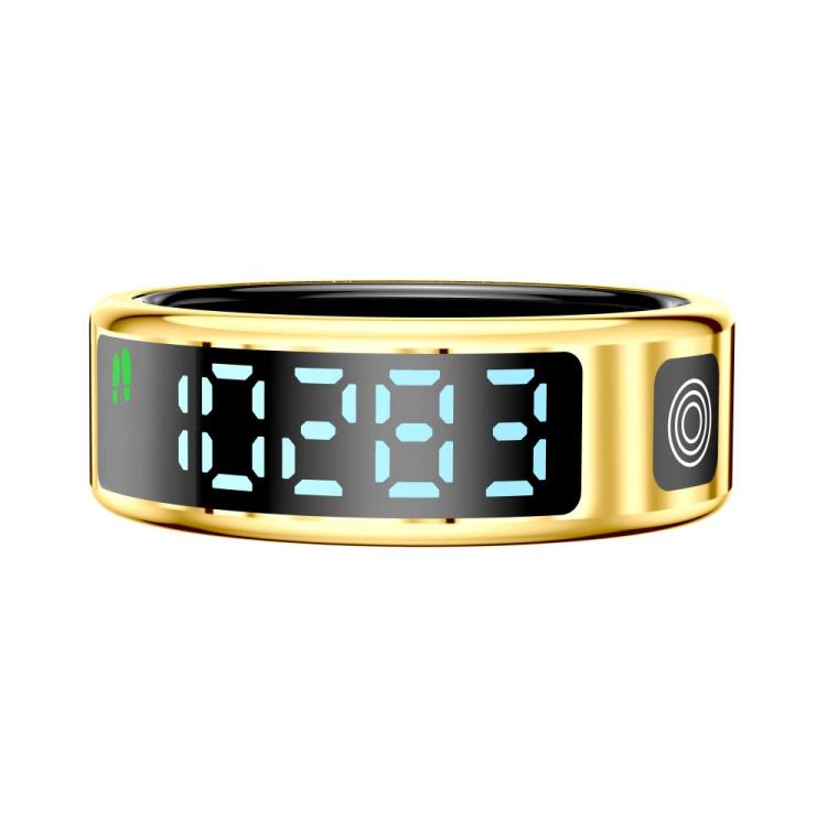 SR08 SIZE 12 Smart Ring, Support Hand Gestures Control / Health Monitoring / Multiple Sports Modes(Gold) - free shipping - PMc TechLife - Order now!