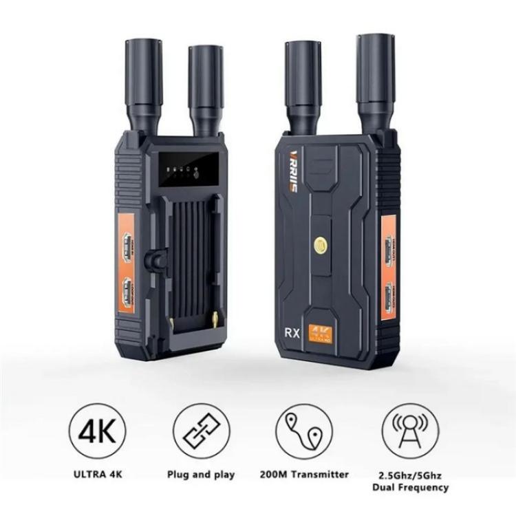 VRRIIS 097 4K HD Video HDMI Wireless Extender Kit Audio Video Wireless Transmitter Receiver, Plug:EU Plug - Adapter by PMc TechLife | Online Shopping South Africa | PMc TechLife | Buy Now Pay Later Mobicred