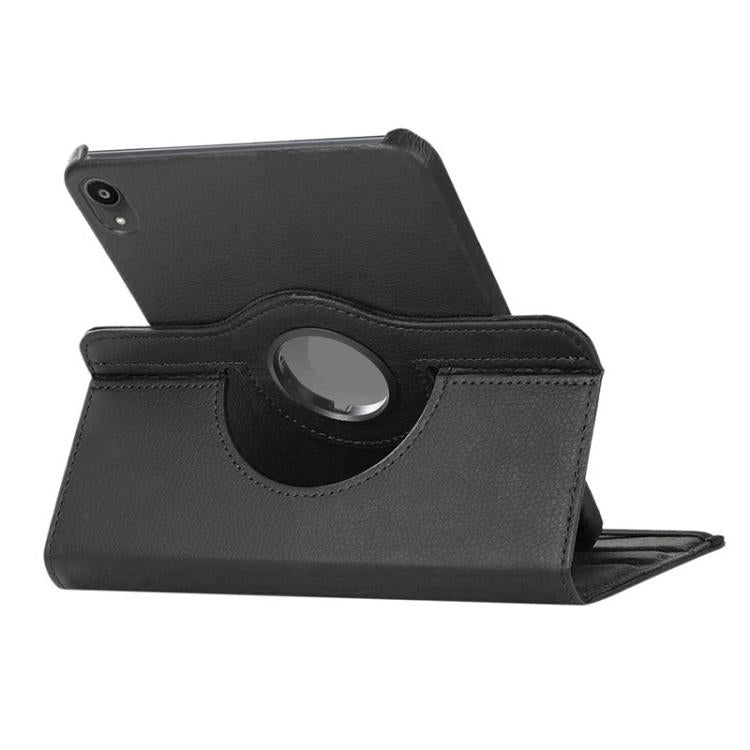 For iPad mini 2024 / mini 6 ENKAY 360 Degree Rotation Litchi Leather Smart Tablet Case(Rose Red) - free shipping - PMc TechLife - Order now!