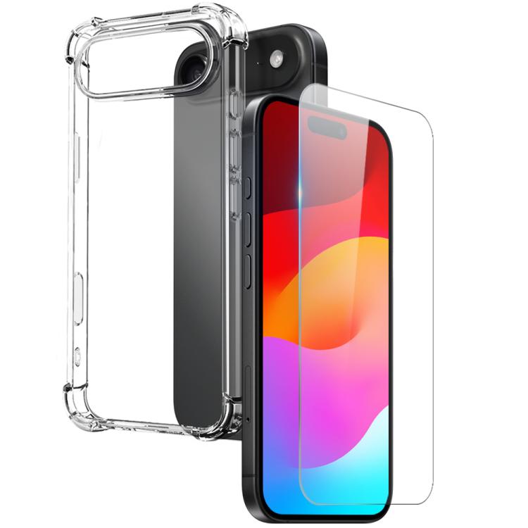 For iPhone 17 Air NORTHJO 2 in 1 TPU Airbag Shockproof Phone Case with Screen Film(Clear) - free shipping - PMC TechLife - Order now!