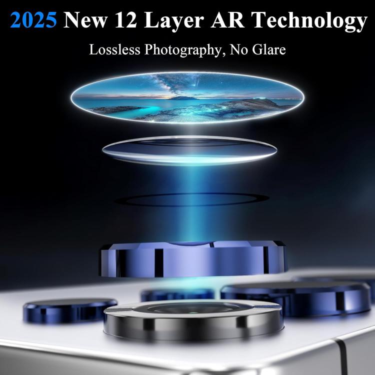 For iPhone 17 Air Kalebol No Flicker Ultra-Thin Individual Camera Lens Tempered Glass Film(Silver) - iPhone 17 Air Tempered Glass by Kalebol | Online Shopping South Africa | PMC TechLife | Buy Now Pay Later Mobicred