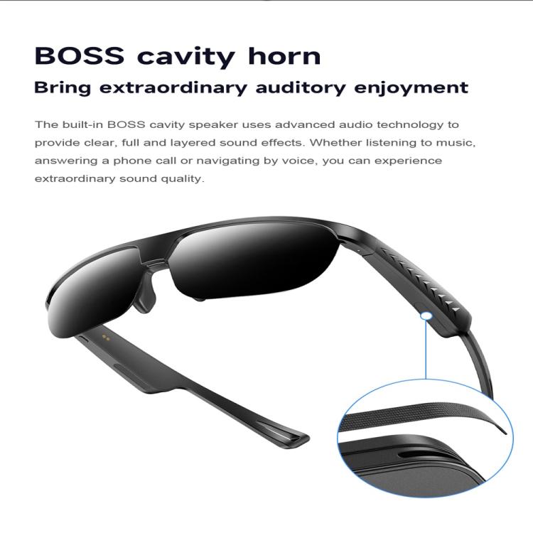 L01 Smart Glasses, Support AI Intelligent Translation / Bluetooth Call / Intelligent Noise Reduction(Grey) - free shipping - PMC TechLife - Order now!