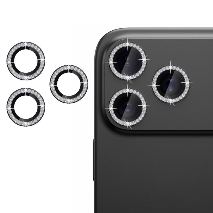 For iPhone 17 Pro Max Kalebol Individual Camera Lens Diamond Ring Protector(Black) - iPhone 17 Pro Max Tempered Glass by Kalebol | Online Shopping South Africa | PMC TechLife | Buy Now Pay Later Mobicred