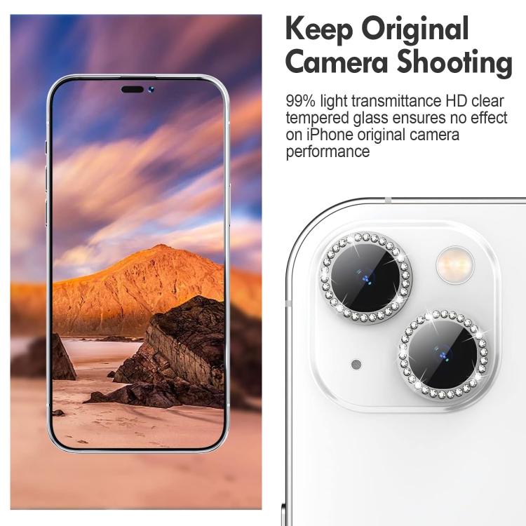 For iPhone 17 Pro Kalebol Individual Camera Lens Diamond Ring Protector(Silver) - iPhone 17 Pro Tempered Glass by Kalebol | Online Shopping South Africa | PMC TechLife | Buy Now Pay Later Mobicred