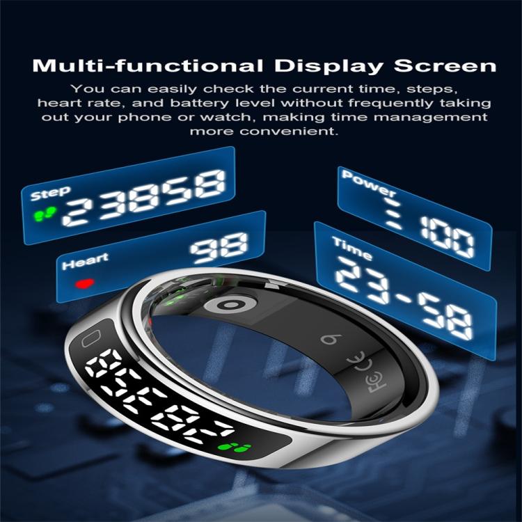 R11C SIZE 7 Smart Ring, Support Heart Rate / Blood Oxygen / Sleep Monitoring / Multiple Sport Modes(Black) - free shipping - PMC TechLife - Order now!