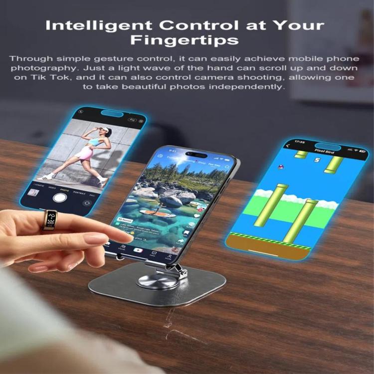 R11C SIZE 12 Smart Ring, Support Heart Rate / Blood Oxygen / Sleep Monitoring / Multiple Sport Modes(Black) - free shipping - PMC TechLife - Order now!