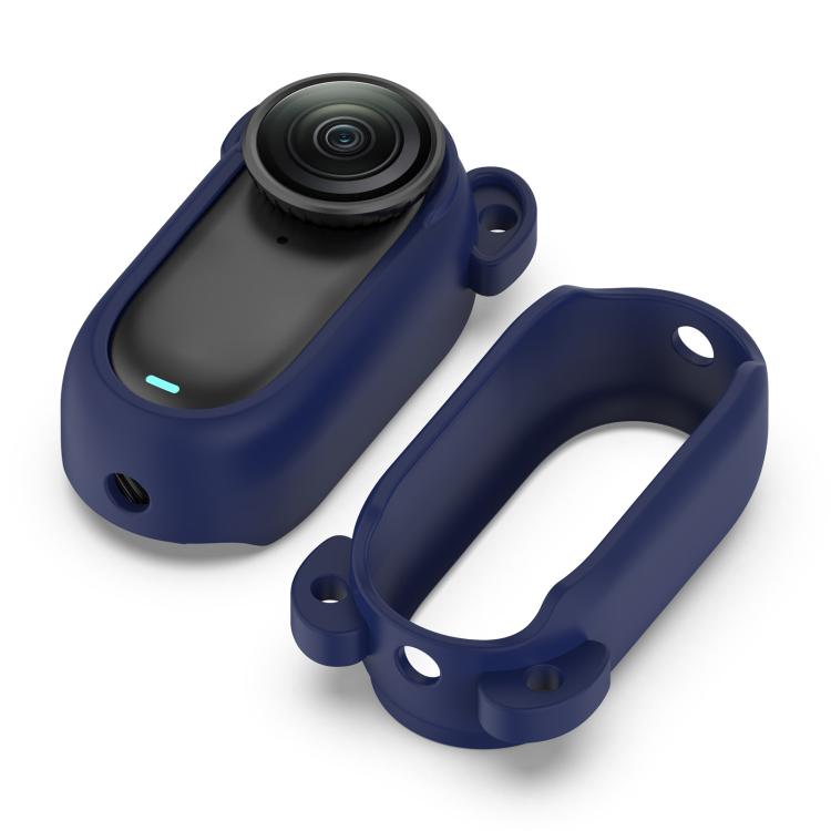 For Insta 360 Go 2 Solid Color Silicone Protective Case(Dark Blue) - free shipping - PMC TechLife - Order now!