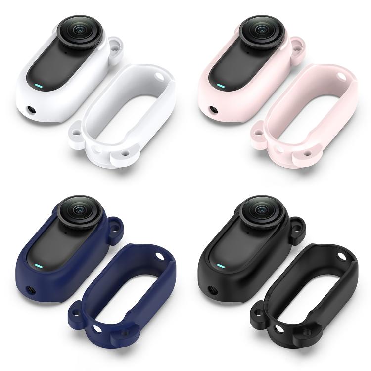 For Insta 360 Go 3S / Go 3  Solid Color Silicone Protective Case(Dark Blue) - free shipping - PMC TechLife - Order now!