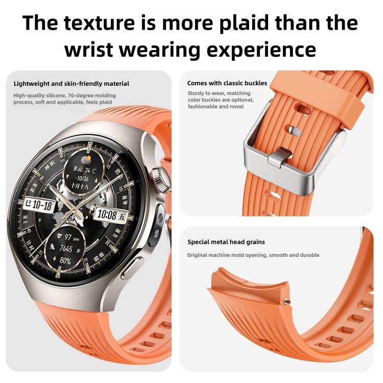 For Huawei Watch 5 42mm Vertical Silicone Watch Band(Starlight) - free shipping - PMC TechLife - Order now!