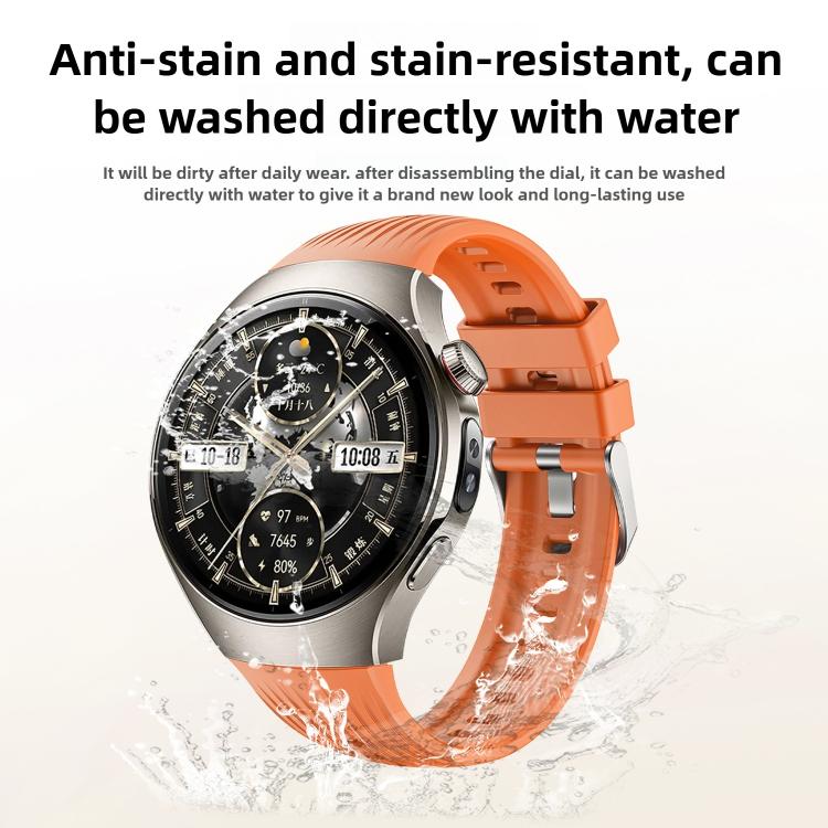 For Huawei Watch 5 46mm Vertical Silicone Watch Band(Sky Blue) - free shipping - PMC TechLife - Order now!