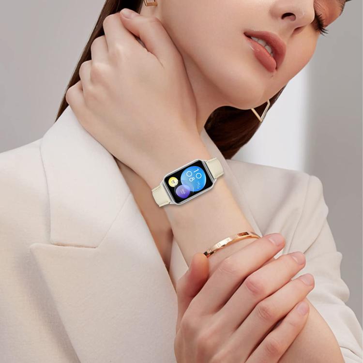 For Xiaomi Smart Bnad 9 Pro / Redmi Watch 5 Lychee Texture Silver Turtle Back Buckle Leather Watch Band(Gray) - free shipping - PMC TechLife - Order now!