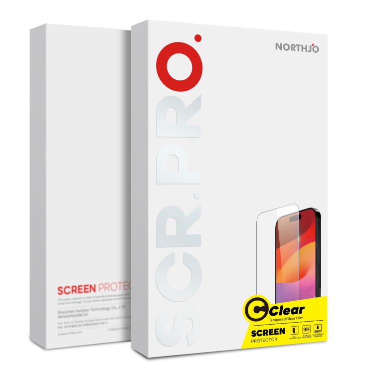 For iPhone 17 Air 2pcs NORTHJO A++ 0.3mm 2.5D Screen Tempered Glass Film(Clear) - iPhone 17 Air Tempered Glass by NORTHJO | Online Shopping South Africa | PMC TechLife | Buy Now Pay Later Mobicred