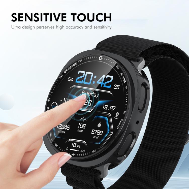 For Samsung Galaxy Watch8 44mm ENKAY Hat-Prince Full Coverage Electroplated Soft TPU Case with Screen Protection(Pink) - free shipping - PMC TechLife - Order now!