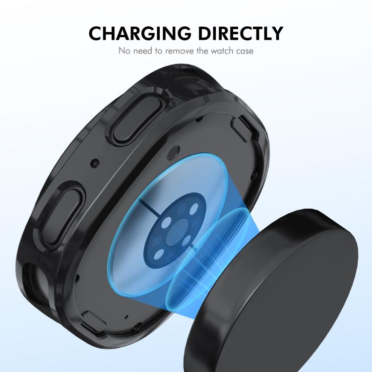 For Samsung Galaxy Watch8 44mm ENKAY Hat-Prince Full Coverage Electroplated Soft TPU Case with Screen Protection(Blue) - free shipping - PMC TechLife - Order now!