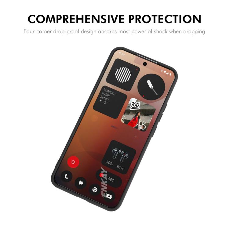 For Nothing Phone 3 ENKAY Liquid Silicone Soft Shockproof Phone Case(Red) - free shipping - PMC TechLife - Order now!