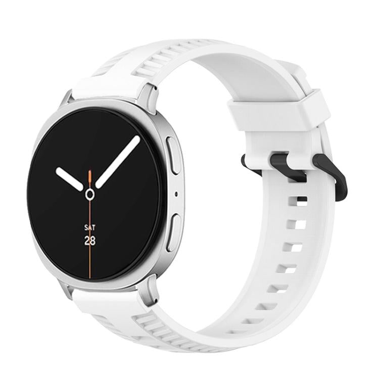 For Samsung Galaxy Watch8 / Watch8 Classic Tire Texture Silicone Watch Band(White) - free shipping - PMC TechLife - Order now!