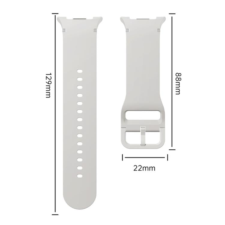 For Samsung Galaxy Watch8 40mm Speed Bezel and Solid Color Stitched Silicone Watch Band(Dark Gray Silver) - free shipping - PMC TechLife - Order now!