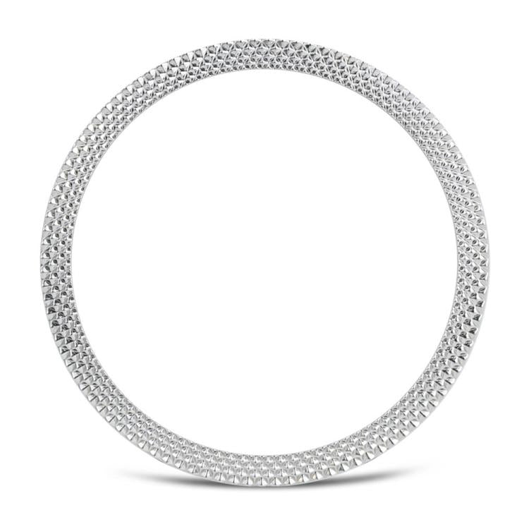 For Samsung Galaxy Watch8 44mm Rhombic Texture Bezel and Solid Color Stitched Silicone Watch Band(Lime White Silver) - free shipping - PMC TechLife - Order now!