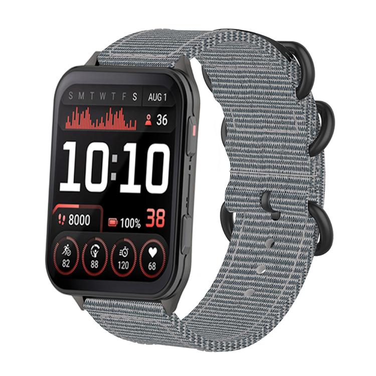 For Garmin Venu X1 Ring Buckle Nylon Canvas Watch Band(Gray) - free shipping - PMC TechLife - Order now!