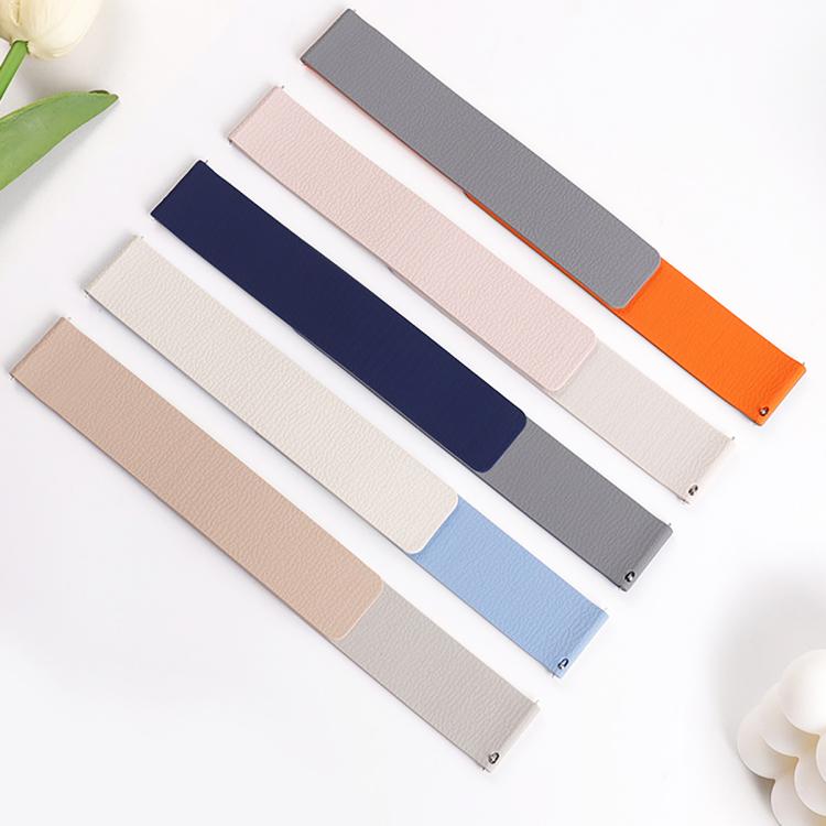 20mm Lychee Texture Soft Magnetic Silicone Watch Band(Gray) - free shipping - PMC TechLife - Order now!