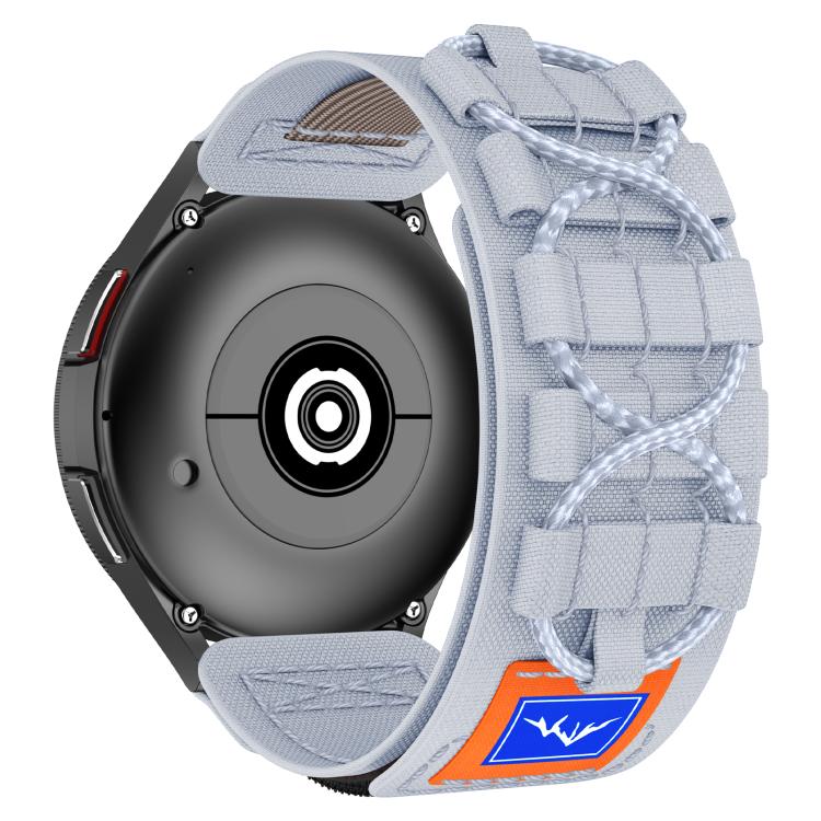 22mm Universal Braided Cord Nylon Hook and Loop Fastener Watch Band(Gray) - free shipping - PMC TechLife - Order now!