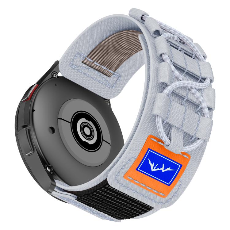 22mm Universal Braided Cord Nylon Hook and Loop Fastener Watch Band(Gray) - free shipping - PMC TechLife - Order now!