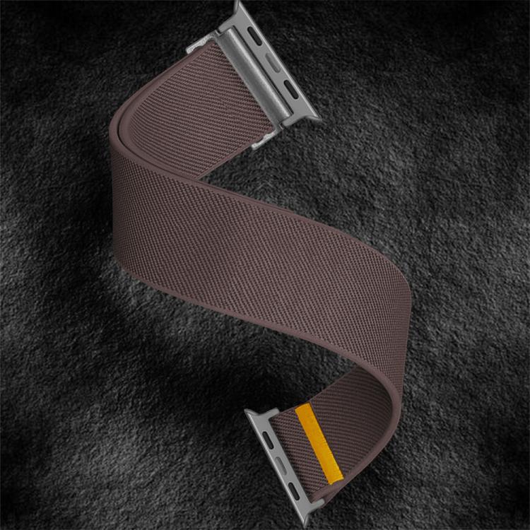For Apple Watch 46mm / 49mm / 45mm / 44mm Adjustable Single Loop Elastic Nylon Watch Band(Smokey Purple) - free shipping - PMC TechLife - Order now!