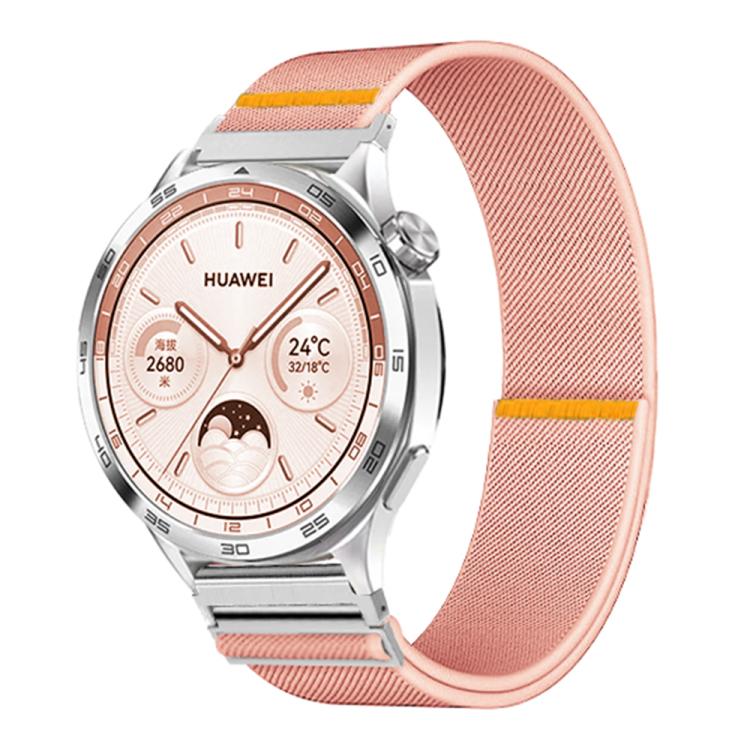 18mm Adjustable Single Loop Elastic Nylon Watch Band(Pink) - free shipping - PMC TechLife - Order now!