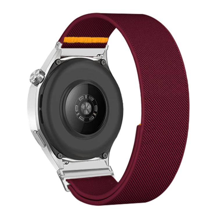 18mm Adjustable Single Loop Elastic Nylon Watch Band(Wine Red) - free shipping - PMC TechLife - Order now!