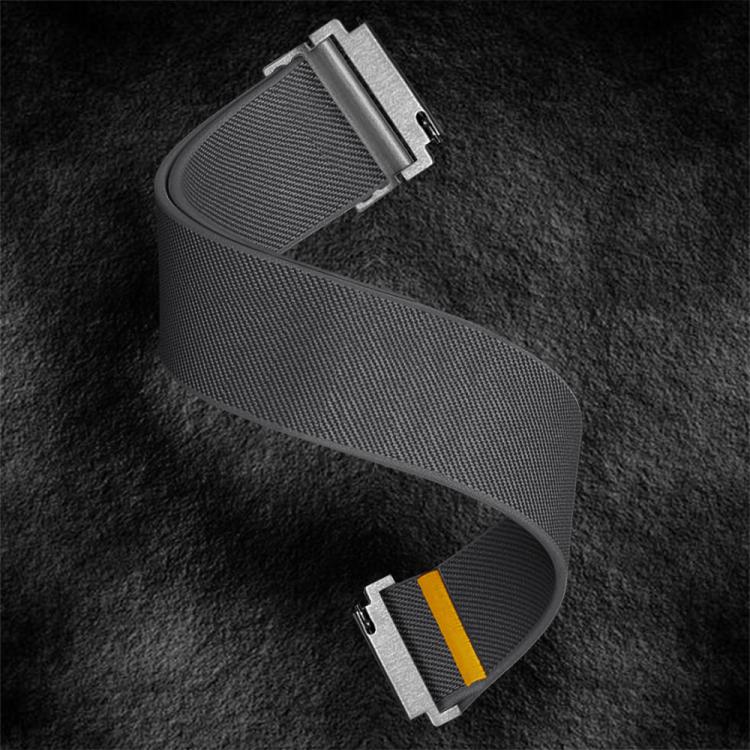 20mm Adjustable Single Loop Elastic Nylon Watch Band(Gray) - free shipping - PMC TechLife - Order now!