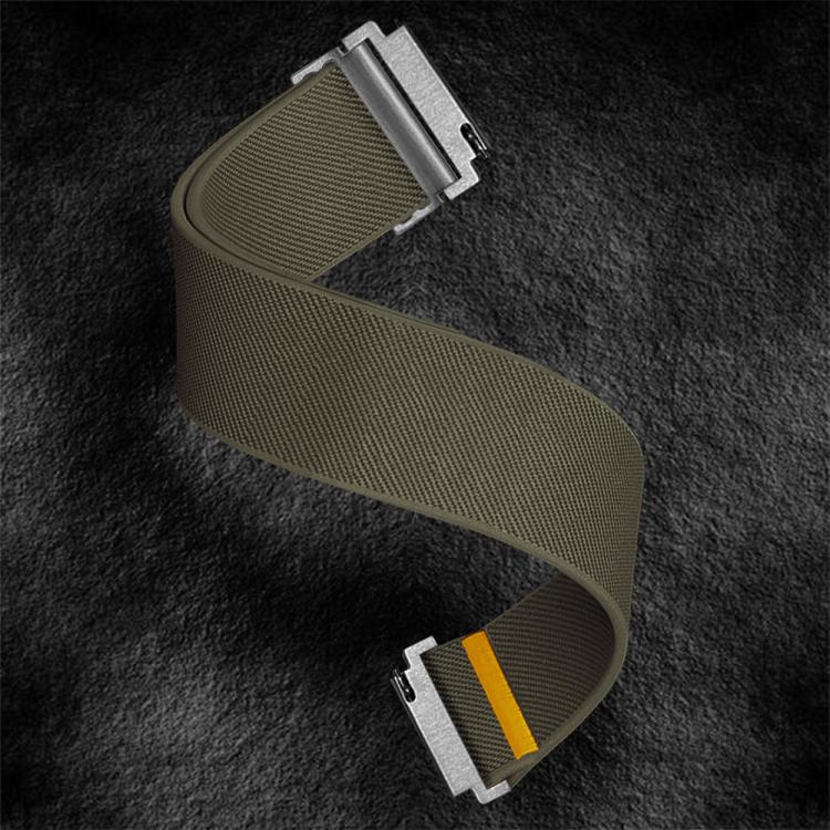 22mm Adjustable Single Loop Elastic Nylon Watch Band(Army Green) - free shipping - PMC TechLife - Order now!