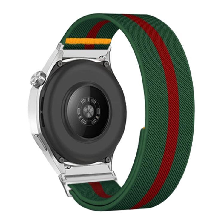 22mm Adjustable Single Loop Elastic Nylon Watch Band(Green Red) - free shipping - PMC TechLife - Order now!