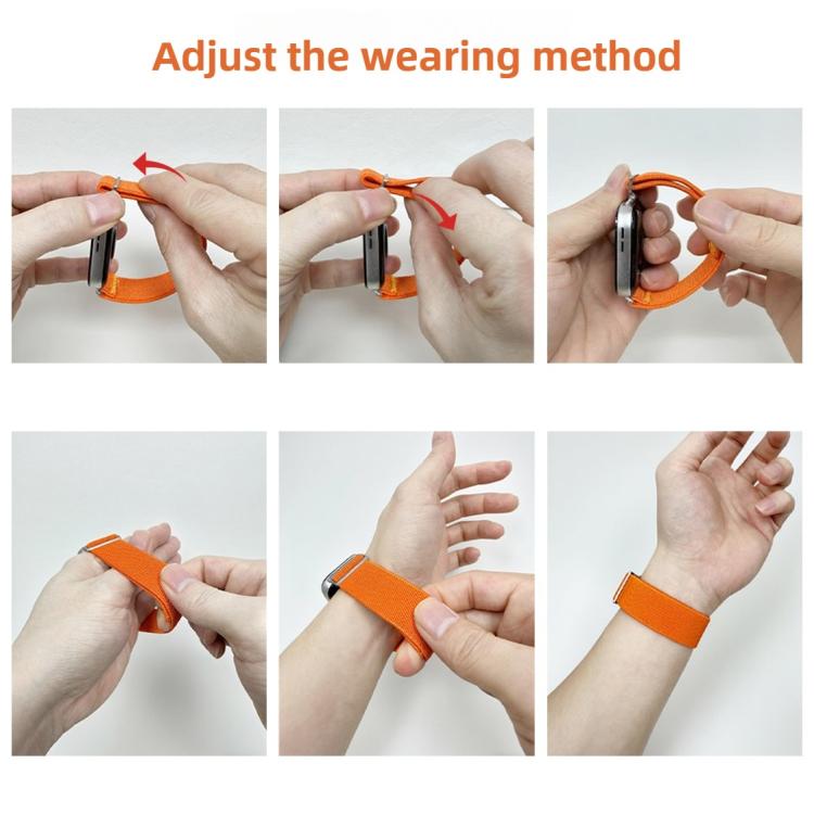 20mm Adjustable Single Loop Elastic Nylon Watch Band(Mint Green) - free shipping - PMC TechLife - Order now!