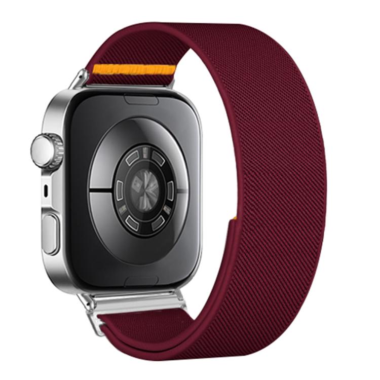 For Huawei Watch Fit3 / Fit4 / Fit4 Pro Adjustable Single Loop Elastic Nylon Watch Band(Wine Red) - free shipping - PMC TechLife - Order now!