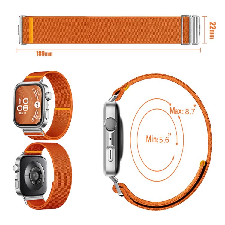 For Huawei Watch Fit3 / Fit4 / Fit4 Pro Adjustable Single Loop Elastic Nylon Watch Band(Red) - free shipping - PMC TechLife - Order now!