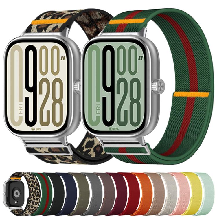 For Xiaomi Smart Band 9 Pro / Redmi Watch 5 Adjustable Single Loop Elastic Nylon Watch Band(Yellow) - free shipping - PMC TechLife - Order now!