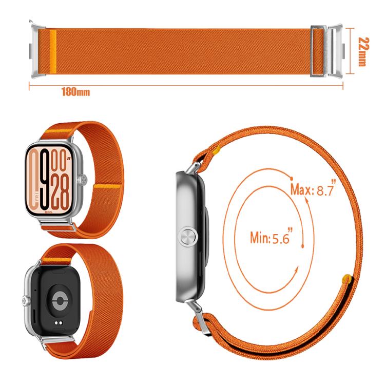 For Xiaomi Smart Band 9 Pro / Redmi Watch 5 Adjustable Single Loop Elastic Nylon Watch Band(Dark Blue) - free shipping - PMC TechLife - Order now!