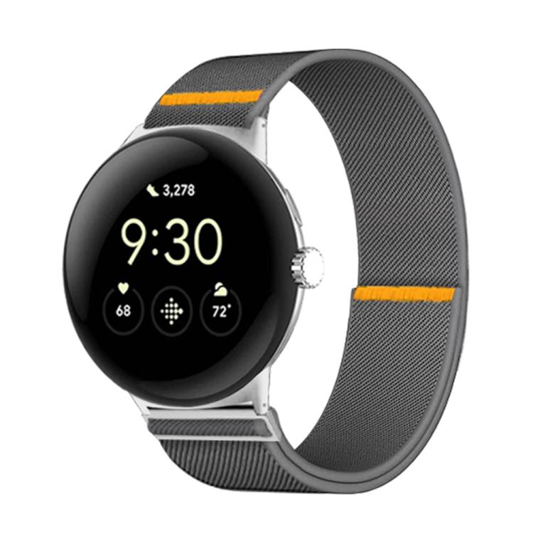 For Google Pixel Watch 3 45mm Adjustable Single Loop Elastic Nylon Watch Band(Gray) - free shipping - PMC TechLife - Order now!