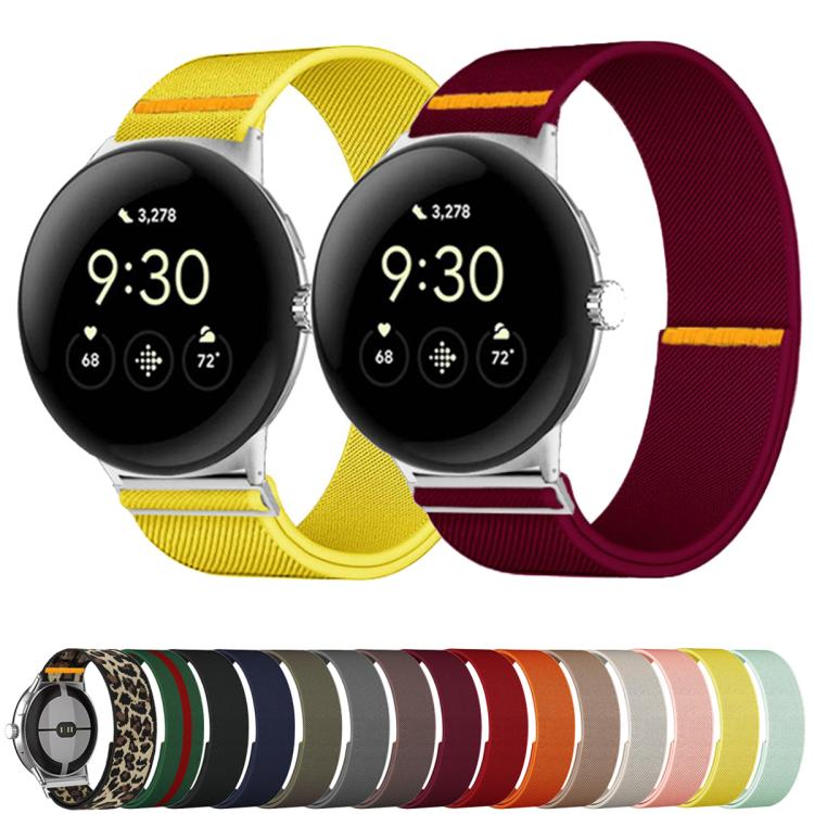 For Google Pixel Watch 3 45mm Adjustable Single Loop Elastic Nylon Watch Band(Dark Blue) - free shipping - PMC TechLife - Order now!