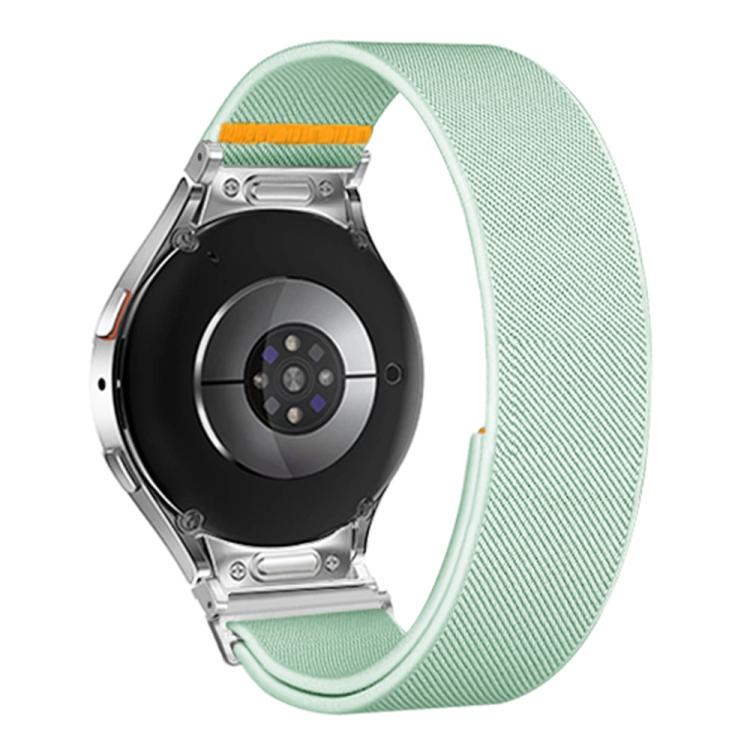For Samsung Galaxy Watch FE / 7 / 6 / 5 / 4 Adjustable Single Loop Elastic Nylon Watch Band(Mint Green) - free shipping - PMC TechLife - Order now!