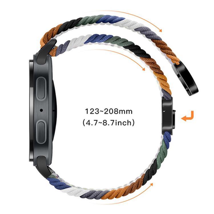 For Samsung Galaxy Watch8 / Watch8 Classic Loop Magnetic Buckle Braided Nylon Watch Band(Reddish Cherry) - free shipping - PMC TechLife - Order now!