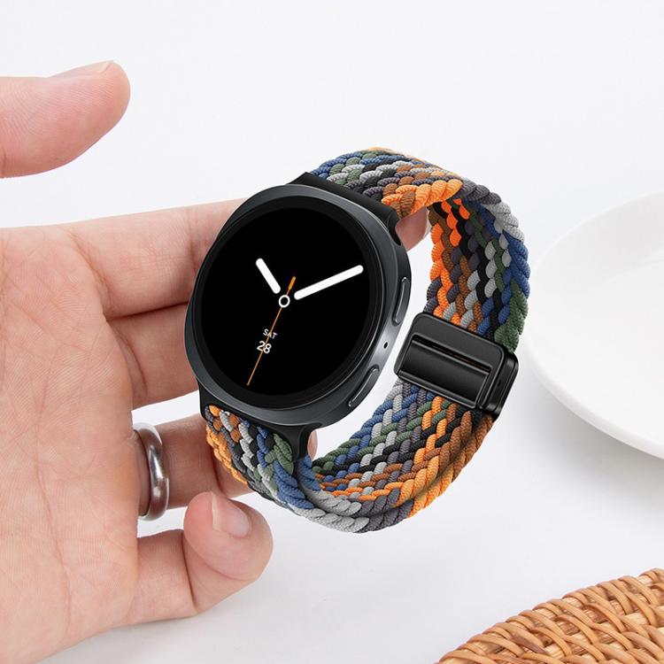 For Samsung Galaxy Watch8 / Watch8 Classic Loop Magnetic Buckle Braided Nylon Watch Band(Reddish Cherry) - free shipping - PMC TechLife - Order now!