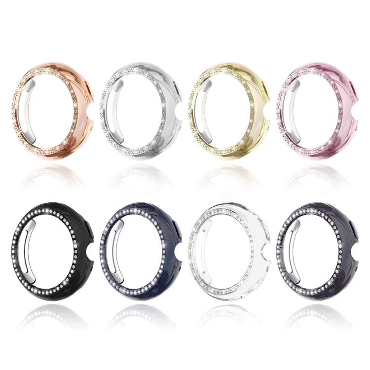 For Google Pixel Watch4 45mm Single Row Diamond Hollow PC Watch Protective Cover(Gun Metal) - free shipping - PMC TechLife - Order now!