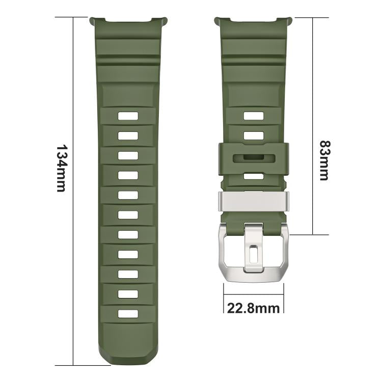 For Samsung Galaxy Watch8 / Watch8 Classic Silver Buckle Silicone Watch Band(Blue) - free shipping - PMC TechLife - Order now!