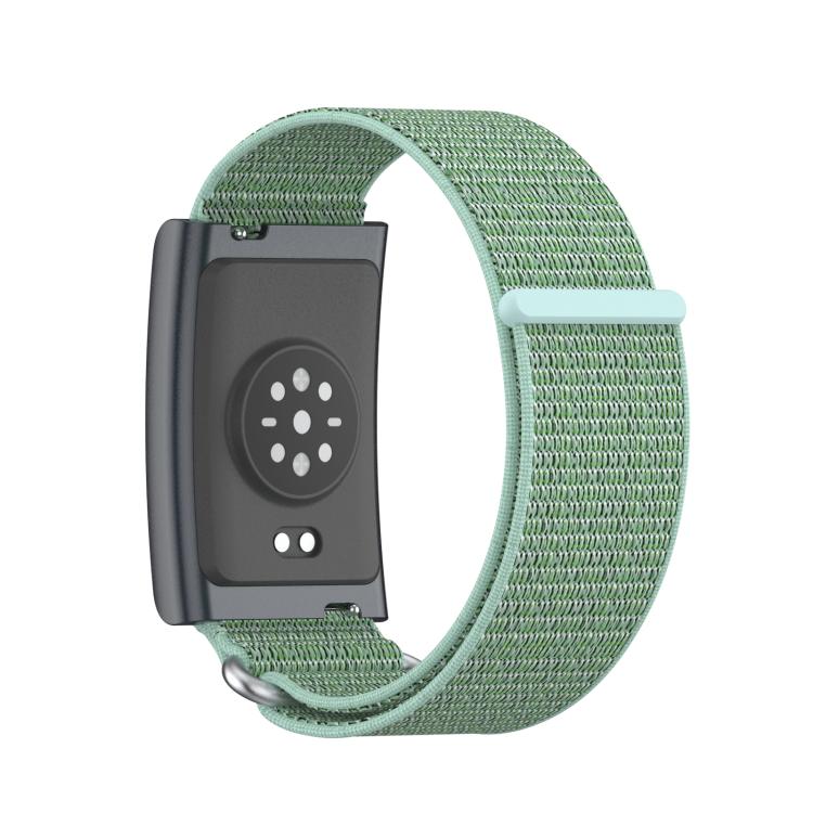 For Amazfit Helio Strap Metal Ring Two Sections Nylon Hook and Loop Fastener Watch Band(Aqua) - free shipping - PMC TechLife - Order now!
