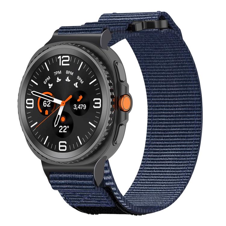 For Samsung Galaxy Watch8 / Watch8 Classic Two Sections Nylon Hook And Loop Fastener Watch Band(Blue) - free shipping - PMC TechLife - Order now!