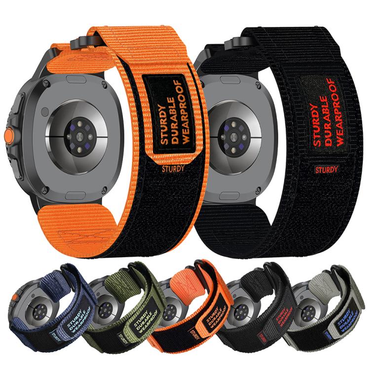 For Samsung Galaxy Watch8 / Watch8 Classic Two Sections Nylon Hook And Loop Fastener Watch Band(Blue) - free shipping - PMC TechLife - Order now!