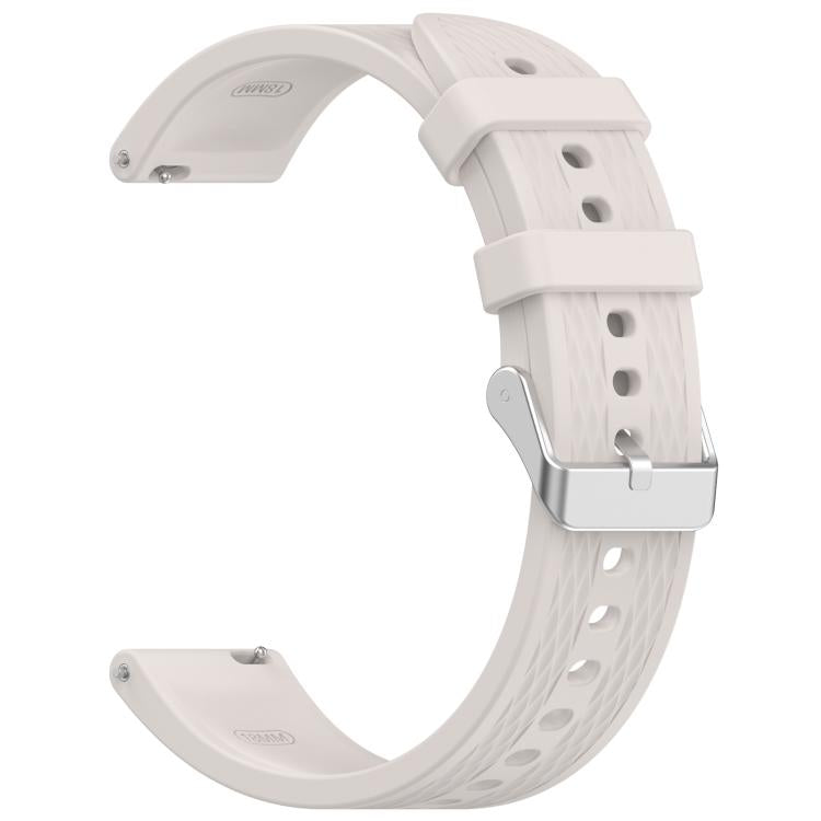 For OnePlus Watch 3 43mm Rhombic Texture Groove Silicone Watch Band(Starlight) - free shipping - PMC TechLife - Order now!